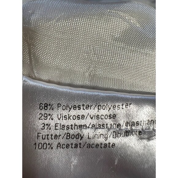 Basler Dress Pants Women's Med 30.5x29 Ivory Creme Stretch Pockets High Rise - Picture 11 of 14